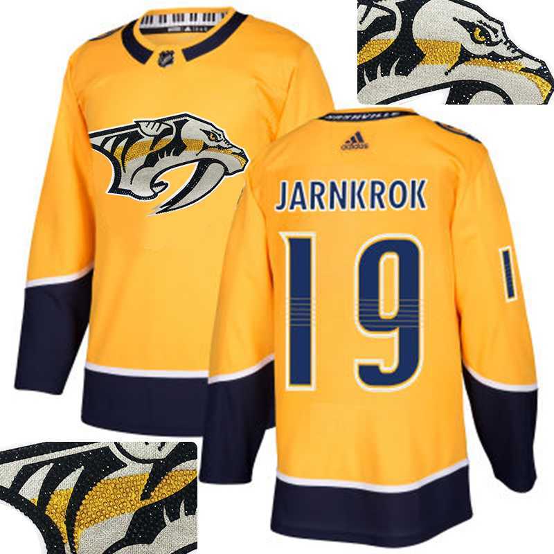 Predators #19 Jarnkrok Gold With Special Glittery Logo Adidas Jersey,We sell and wholesale Predators #19 Jarnkrok Gold With Special Glittery Logo Adidas Jersey on line form chian!